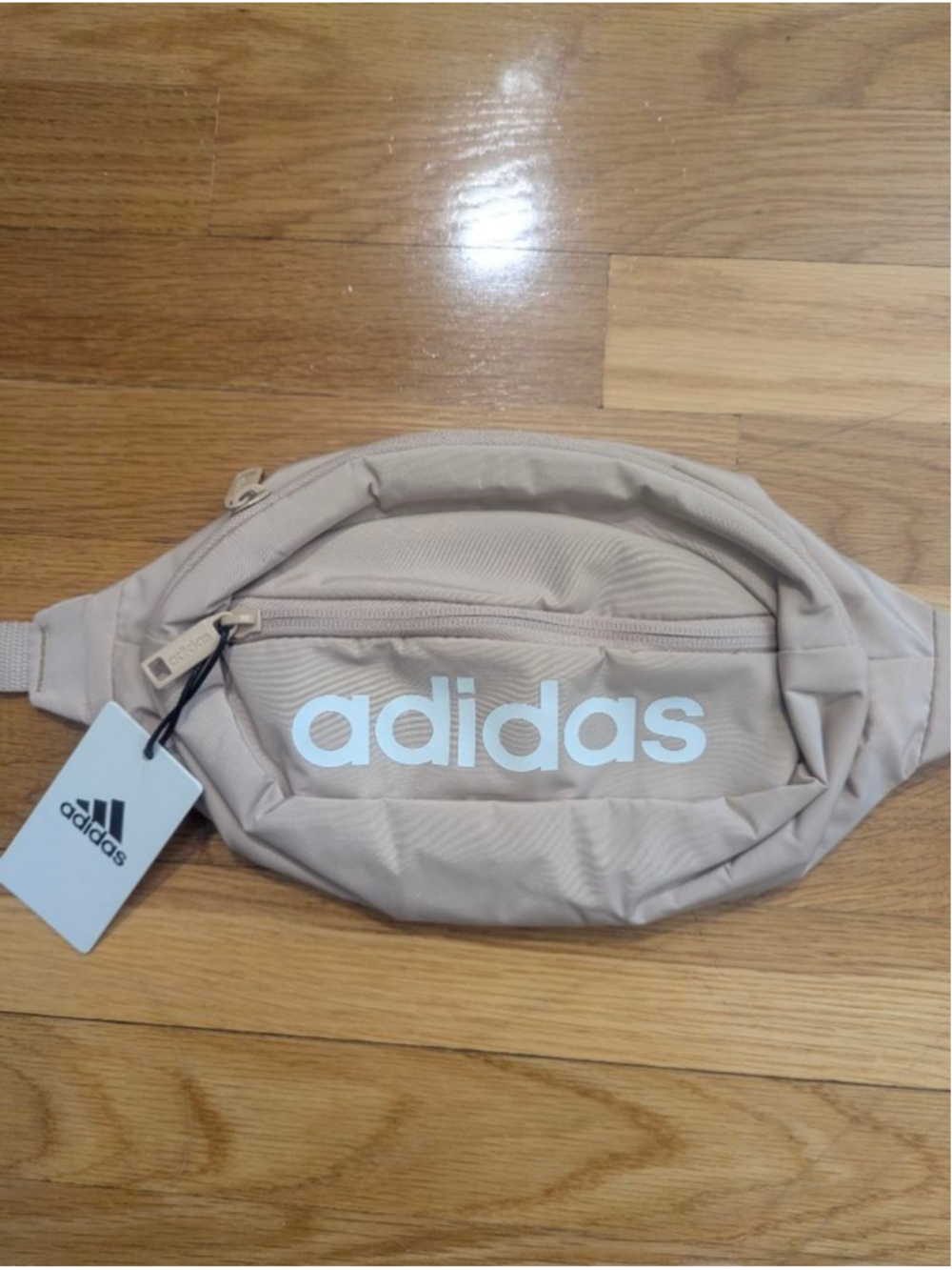 Adidas Core Waist Pack NWT Magic Beige + Off White Crossbody Bag - Picture 2 of 9